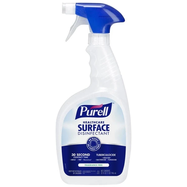 PURELLĀ® Purell 3340-12 1 Qt. / 32 Oz. Fragrance Free Healthcare Surface Disinfectant - 12/Case - Image 2
