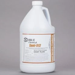 Noble Chemical Sani-512 1 Gallon / 128 Oz. Sanitizer / Disinfectant - 4/Case