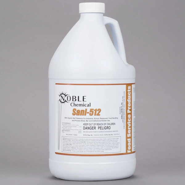Noble Chemical Sani-512 1 Gallon / 128 Oz. Sanitizer / Disinfectant