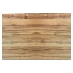 Tablecraft CBW1520175 20" X 15" X 1 3/4" Wooden Butcher Board Chopping Block