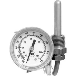 All Points 62-1113 Temperature Gauge; 100-220 Degrees Fahrenheit; Rear Palnut Mount