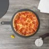 Epicurean 14" Slate Richlite Wood Fiber Round Pizza Board With 5" Handle 429-191402
