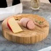 American Metalcraft B10 10" X 1 1/2" Bamboo Round Butcher Block Serving Board