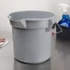 Rubbermaid FG261400GRAY BRUTE 14 Qt. Gray Round Bucket