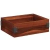 Frilich GET Enterprises WB-1294WD-W Urban Renewal 12" X 9" X 4" Walnut Rectangular Stackable Wood Display Box