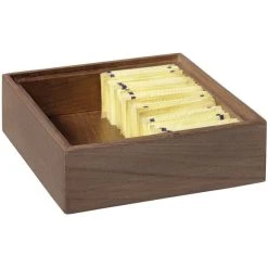 Frilich GET Enterprises WB-662WD-GA Urban Renewal 6" X 6" X 2" Gray Ash Square Wood Display Box
