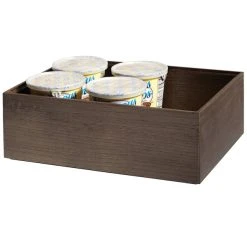 Frilich GET Enterprises WB-664WD-GA Urban Renewal 6" X 6" X 4" Gray Ash Square Wood Display Box