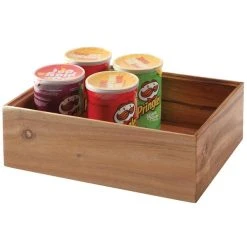Frilich GET Enterprises WB-664WD-UR Urban Renewal 6" X 6" X 4" Urban Rustic Square Wood Display Box
