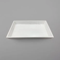 GET Enterprises GET WDT-001-WW 18" X 12" X 2" White Wood Rectangular Tray