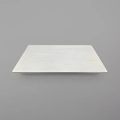 GET Enterprises GET WDT-003-WW 18" X 12" Flat White Wood Rectangular Tray