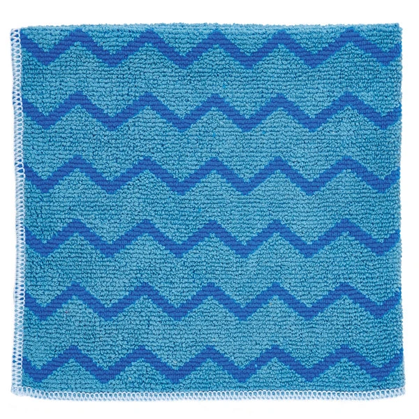 Rubbermaid FGQ62000BL00 HYGEN 16" X 16" Blue Microfiber Cloth - 12/Pack - Image 2