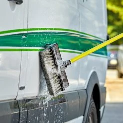 Carlisle 3649700 Sparta Flo Thru 10" Flagged Dual Surface Vehicle And Wall Cleaning Brush