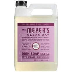 Mrs. Meyer's® Mrs. Meyer's Clean Day 347631 48 Oz. Peony Scented Dish Soap Refill - 6/Case
