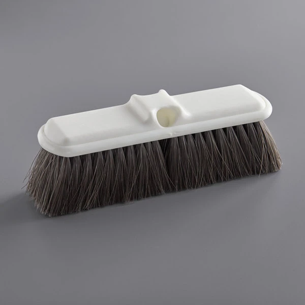 Carlisle 4005001 Sparta Flo Thru 9 1/2" Brown Flagged Vehicle And Wall Cleaning Brush - Image 2