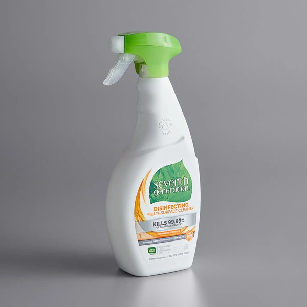 Seventh Generation 22810 26 Oz. Lemongrass Citrus Disinfecting Multi-Surface Cleaner Spray