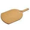 Tomlinson 11 1/2" X 18" Natural Richlite Wood Fiber Pizza Peel With Ramekin Well And 5" Handle 1020339