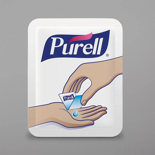PurellĀ® 9630-2M-NS Advanced 0.04 Oz. Single Use Hand Sanitizer Packets - 2000/Case