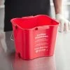San Jamar KPP256RD 8 Qt. Red Sanitizing Kleen-Pail Pro Bucket