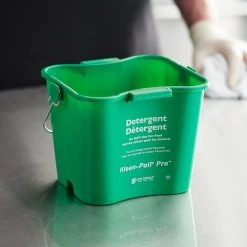 San Jamar KPP97GN 3 Qt. Green Cleaning Kleen-Pail Pro