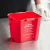 San Jamar KPP97RD 3 Qt. Red Sanitizing Kleen-Pail Pro