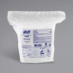 Purell® 9217-02 Alcohol-Free Hand Sanitizing Wipes, 1700 Count Refill Bag - 2/Case