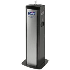 PURELL® Purell 9114-01-SLVHSW DS360 High Capacity Wipes Station With Integrated Waste Receptacle