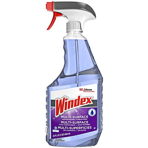 SC Johnson Windex® 322381 32 Oz. Non-Ammoniated Multi-Surface Cleaner - 8/Case