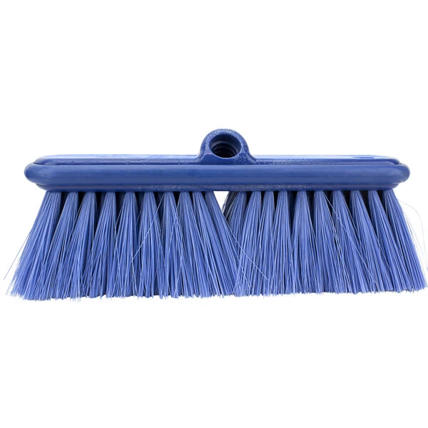 Carlisle 40050EC14 Sparta Flo Thru 9 1/2" Blue Flagged Vehicle And Wall Cleaning Brush - Image 3