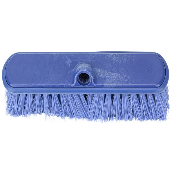 Carlisle 40050EC14 Sparta Flo Thru 9 1/2" Blue Flagged Vehicle And Wall Cleaning Brush - Image 4