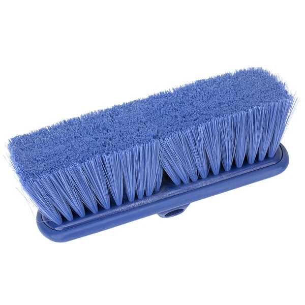 Carlisle 40050EC14 Sparta Flo Thru 9 1/2" Blue Flagged Vehicle And Wall Cleaning Brush - Image 5