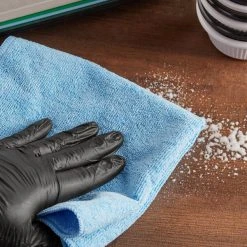 Lavex Janitorial 16" X 16" Blue Microfiber General Purpose Cloth - 12/Pack