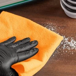 Lavex Janitorial 16" X 16" Orange Microfiber General Purpose Cloth - 12/Pack