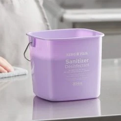 Noble Products King-Pail 3 Qt. Purple Allergen-Free Sanitizing Pail