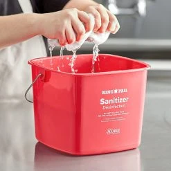Noble Products King-Pail 8 Qt. Red Sanitizing Pail