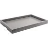 Front Of The House 19" X 13" X 1 1/2" Gray Bamboo Rectangular Serving Tray - 4/Case