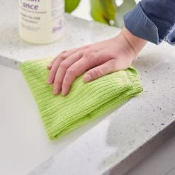 Quickie® Quickie 469372 13" X 15" Green Microfiber Cloth For Kitchen / Bathroom