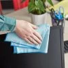 Quickie® Quickie 476636 13" X 15" Light Blue Microfiber Cloth For Electronics