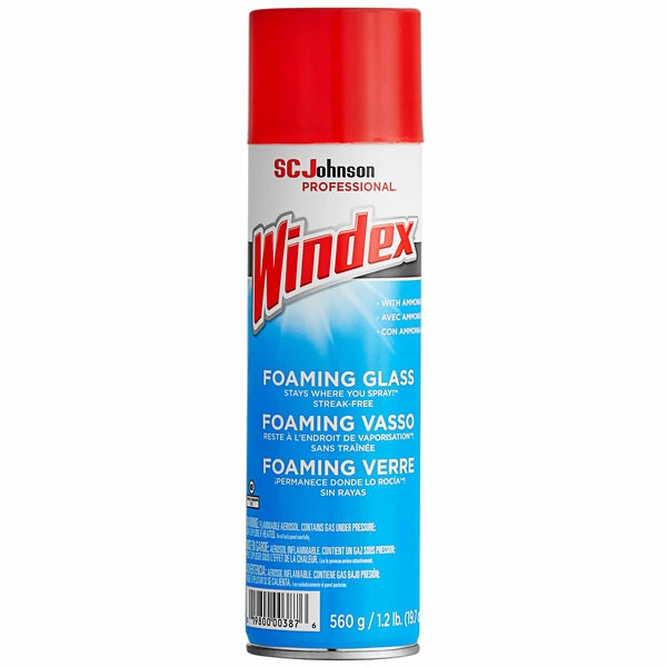 SC Johnson Windex® 333813 19.7 Oz. Aerosol Foaming Glass Cleaner - Image 2