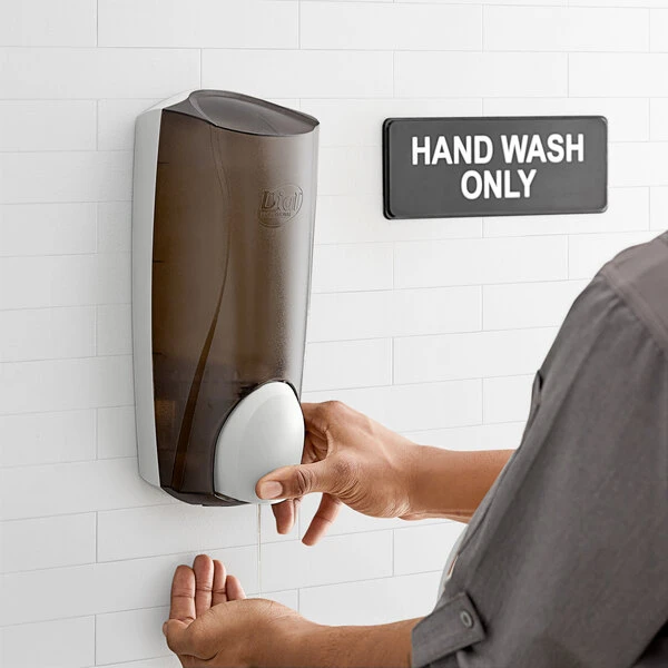 DialĀ® Dial DIA03922 1 Liter Smoke Manual Hand Soap Dispenser / Amenity Dispenser