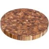 Teakhaus Butcher Block 18" End Grain Teakwood Round Cutting / Serving Board 303