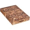 Teakhaus Butcher Block 20" X 14" X 2 1/2" End Grain Teakwood Carving / Cutting Board With Juice Canal And Hand Grips 313