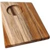 Teakhaus Geo 11" X 7" X 1/2" Teakwood Cutting / Serving Board With Bowl Insert