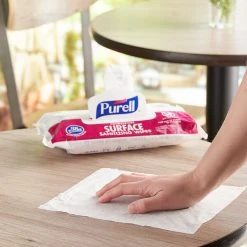 PURELLĀ® Purell 72-Count Foodservice No-Rinse Food Contact Surface Sanitizing Wipes - 12/Case