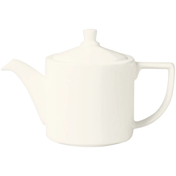 RAK Porcelain Ska 13.55 Oz. Ivory Porcelain Teapot And Lid - 4/Case