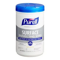 PurellĀ® 9342-06 110 Count Professional Surface Disinfecting Wipes - 6/Case