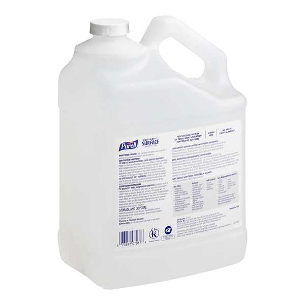 PURELL® Purell 4341-04 1 Gallon / 128 Oz. Fragrance-Free Foodservice Surface Sanitizer - Image 2