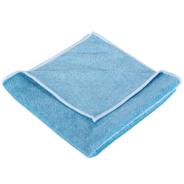 Unger® Unger MB40B SmartColor MicroWipe 16" X 16" Blue Medium-Duty Microfiber Cleaning Cloth - 10/Pack - Image 2