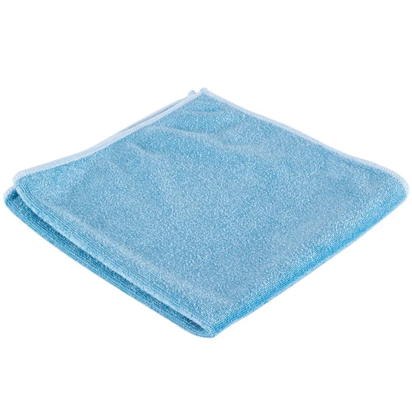 Unger® Unger MB40B SmartColor MicroWipe 16" X 16" Blue Medium-Duty Microfiber Cleaning Cloth - 10/Pack - Image 4