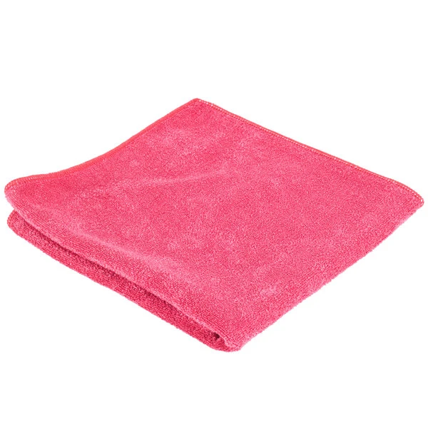 UngerĀ® Unger MB40R SmartColor MicroWipe 16" X 16" Red Medium-Duty Microfiber Cleaning Cloth - 10/Pack - Image 4