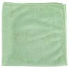 Unger® Unger MB400 SmartColor MicroWipe 16" X 16" Green Medium-Duty Microfiber Cleaning Cloth - 10/Pack